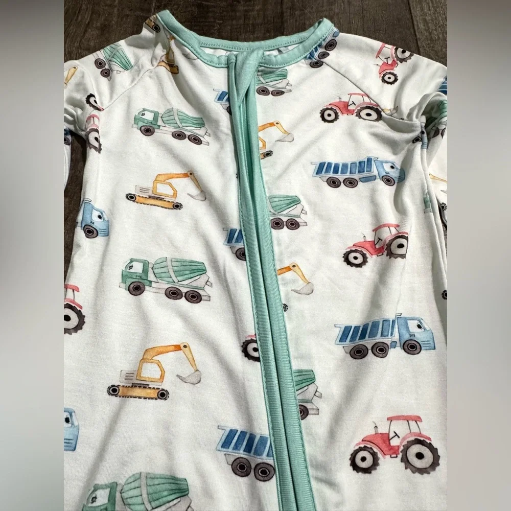 Bamboo Pajamas Excavator Sleeper 0-3m